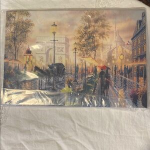 Paris Street Scene Canvas Art